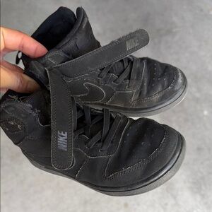 Nike Kids Black High-Top Sneakers